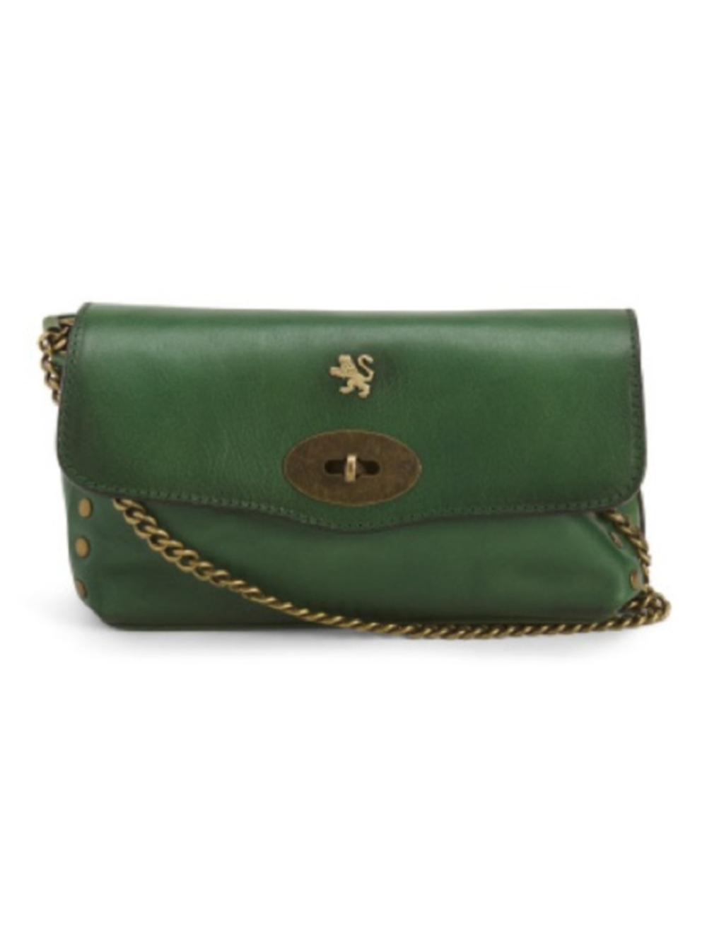 NWT Pratesi San Bernardo Leather Crossbody Bag in Green